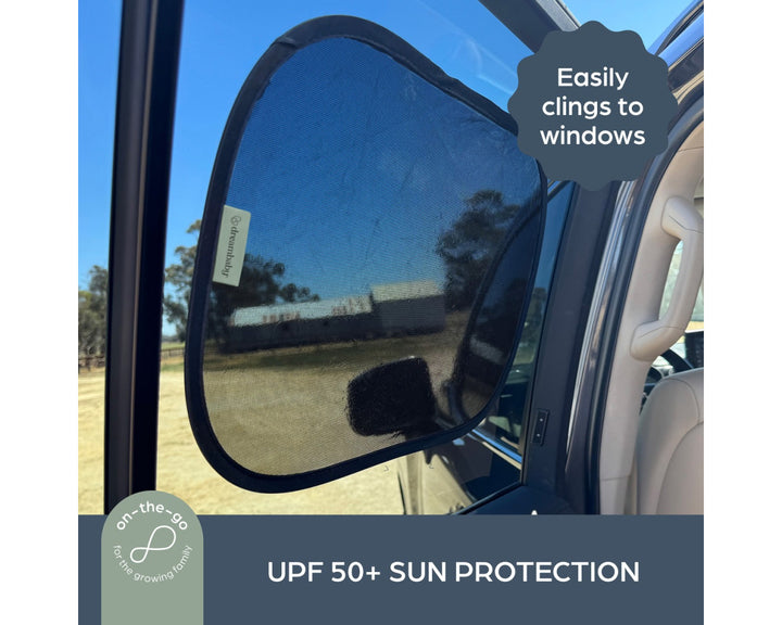 Dreambaby INSTA-CLING® CAR SHADES 2 PACK BLACK(F1203)