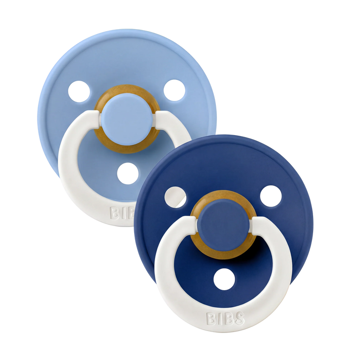 BIBS Colour Double Pack Night Glow - Sky Blue/Cornflower