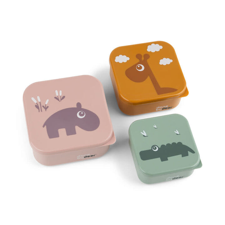 Done by deer Snack Box 3-Piece Deer Friends Powder