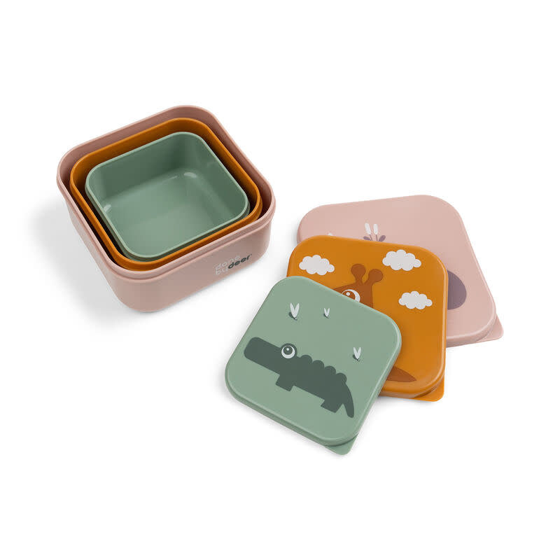 Done by deer Snack Box 3-Piece Deer Friends Powder