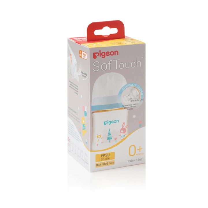 PIGEON SOFTOUCH III BOTTLE PPSU 160ML ANIMAL (SS)