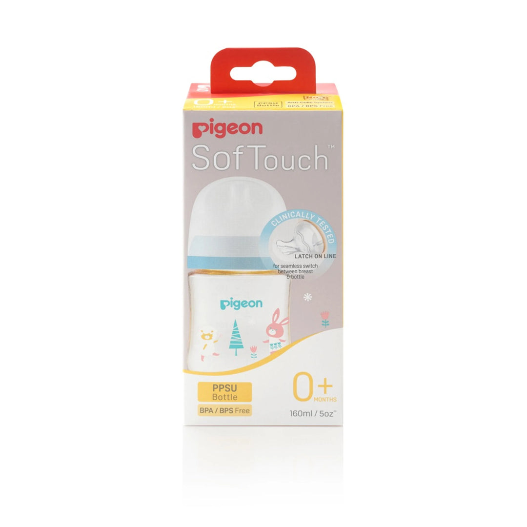 PIGEON SOFTOUCH III BOTTLE PPSU 160ML ANIMAL (SS)