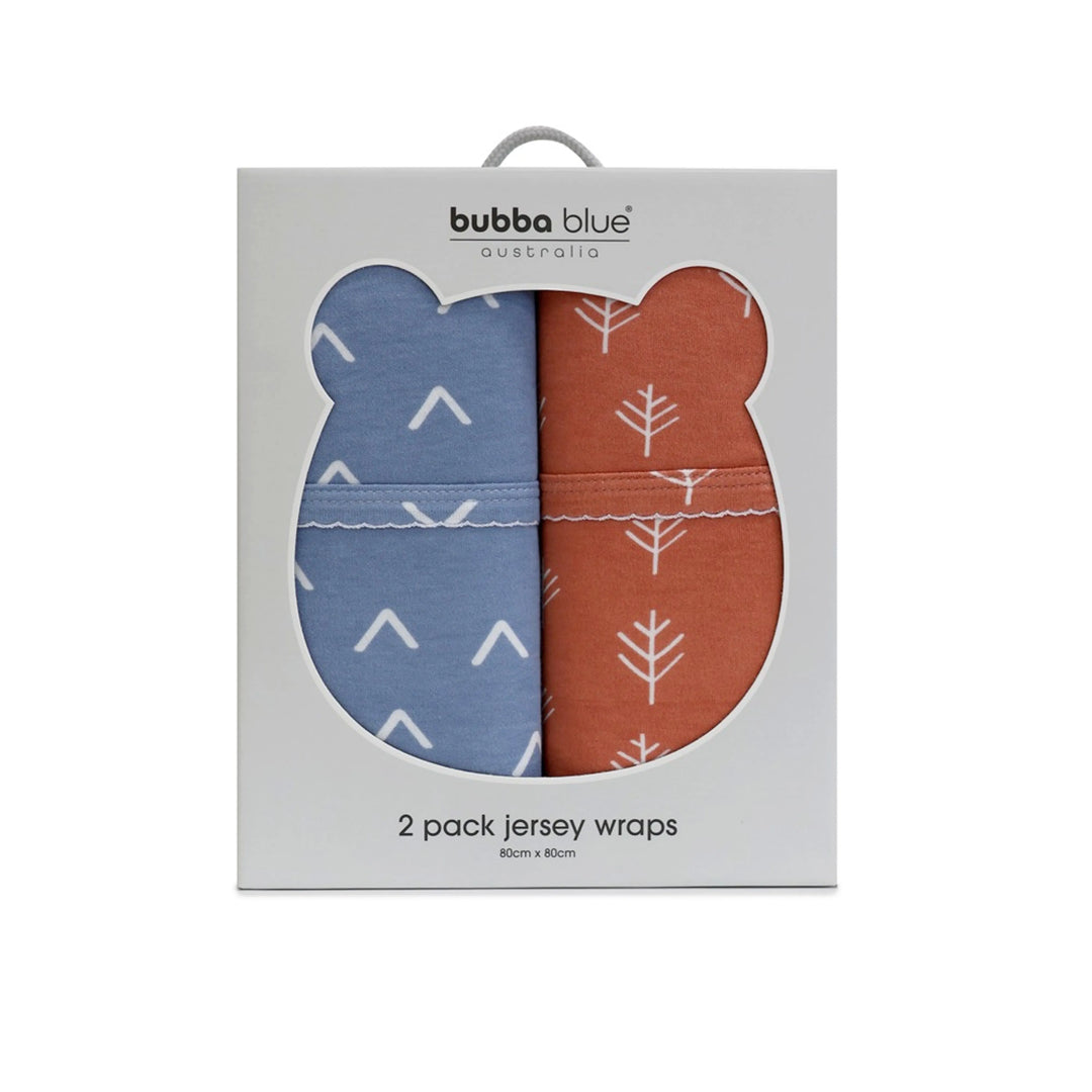 Bubba Blue Nordic 2pk Jersey Wrap-Denim/Clay