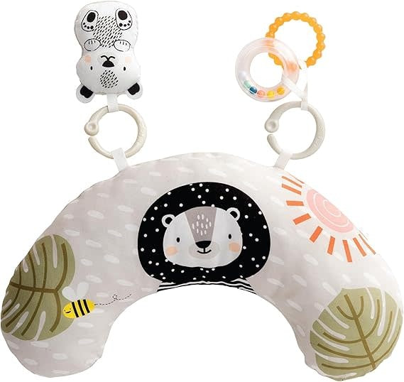 TAF Toys Ergonomic Tummy Time Pillow with Teether and Rattle *Kraft Packaging* (US12916)