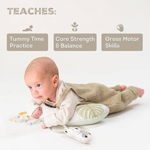 TAF Toys Ergonomic Tummy Time Pillow with Teether and Rattle *Kraft Packaging* (US12916)