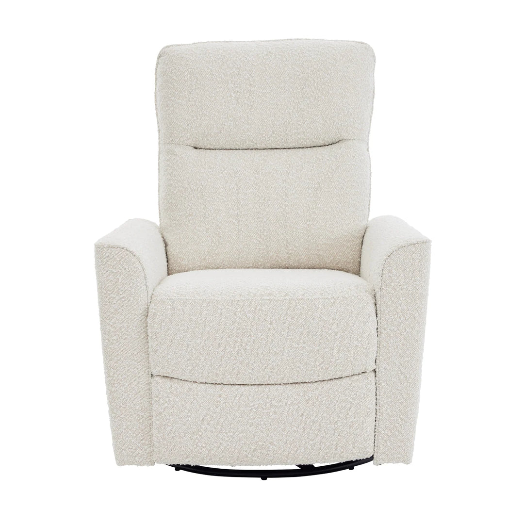 iL Tutto Felix Electric Recliner Glider Chair with USB in Vanilla Bouclé