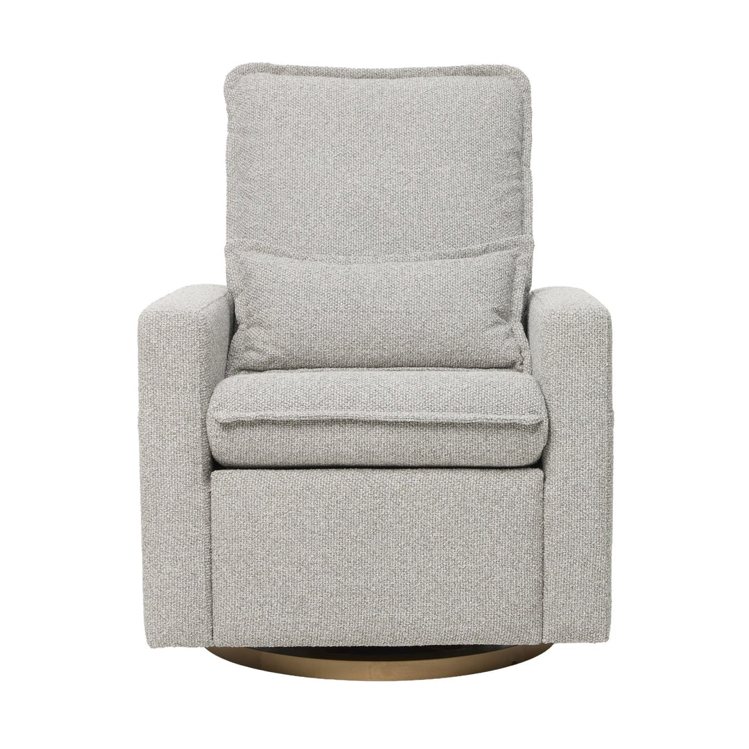 Il Tutto Frankie Electric Recliner Glider Nursery Chair in Grey Speckle Soft Tweed