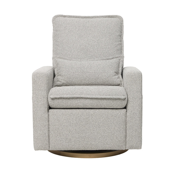 Il Tutto Frankie Electric Recliner Glider Nursery Chair in Grey Speckle Soft Tweed