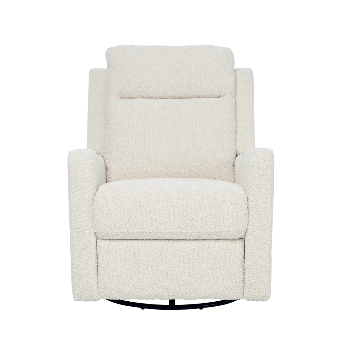 Il Tutto Henry Electric Recliner Glider Chair with USB - Vanilla Bouclé