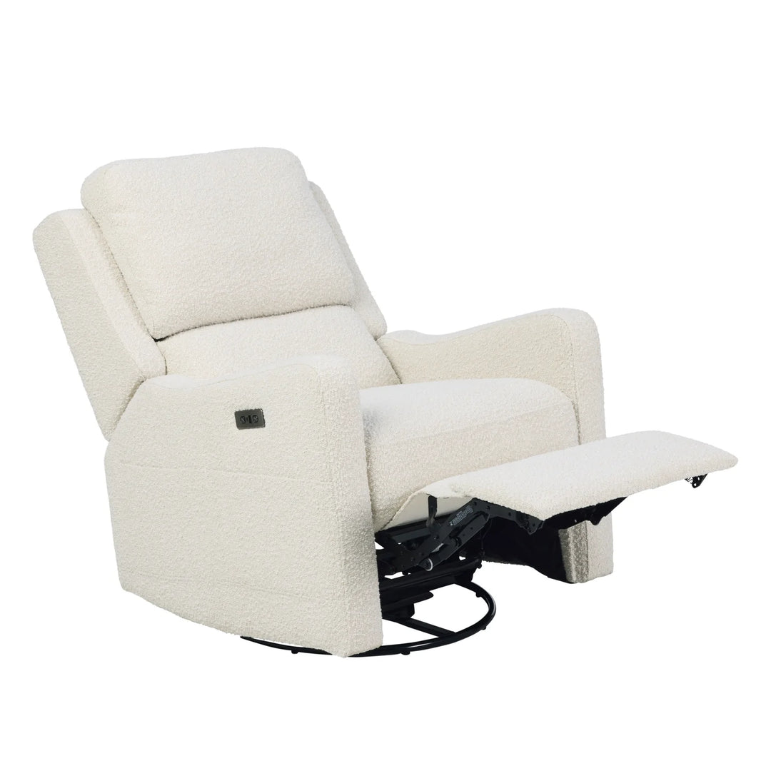 Il Tutto Henry Plus Massage & Heat Nursing Chair in Vanilla Bouclé
