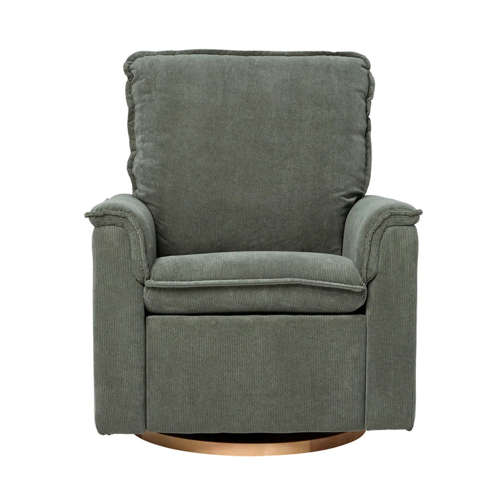 Il Tutto Louie Electric Recliner Glider Nursery Chair in Olive Corduroy