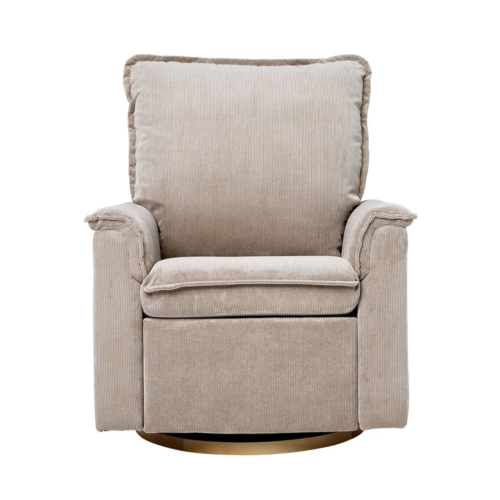 Il Tutto Louie Electric Recliner Glider Nursery Chair in Taupe Corduroy