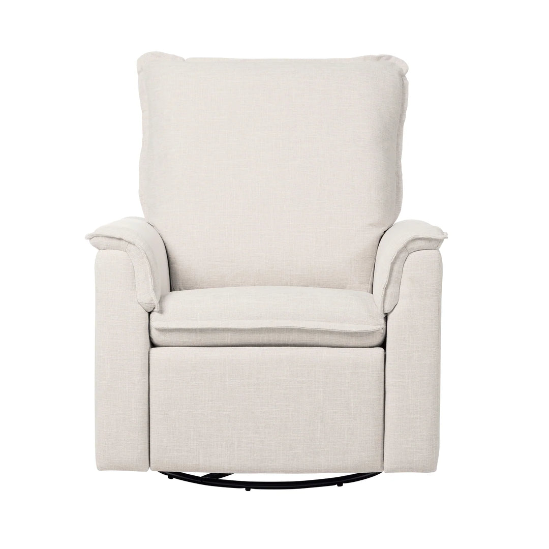 Il Tutto Louie Recliner Glider Nursery Chair in Egg Shell