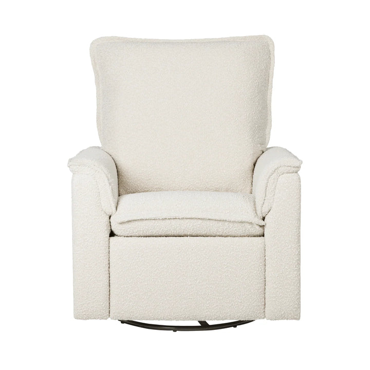 Il Tutto Louie Recliner Glider Nursery Chair in Vanilla Bouclé