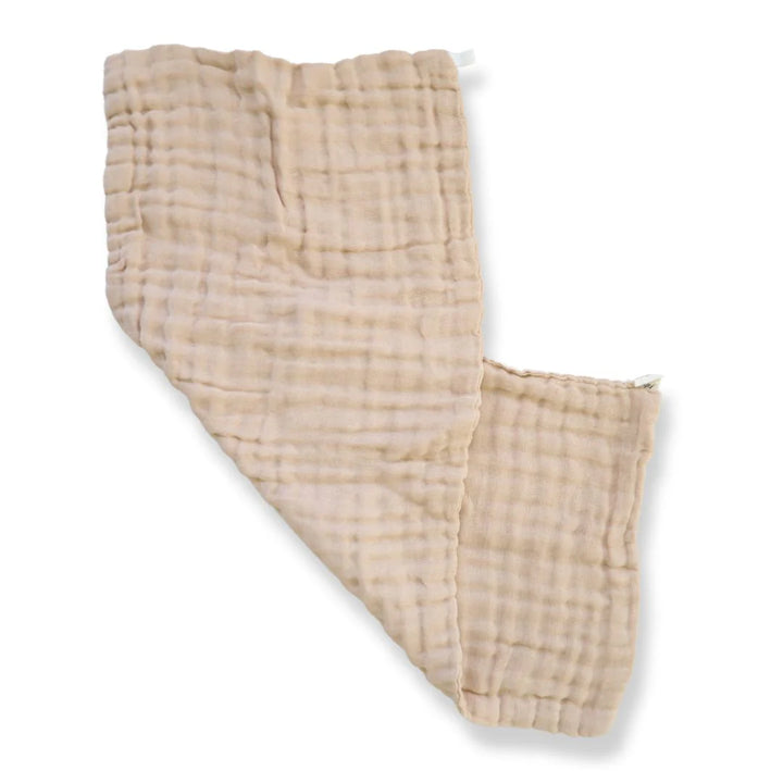 Fibre For Good Organic Cotton Muslin Burp Cloth (2-Pack) - Brown