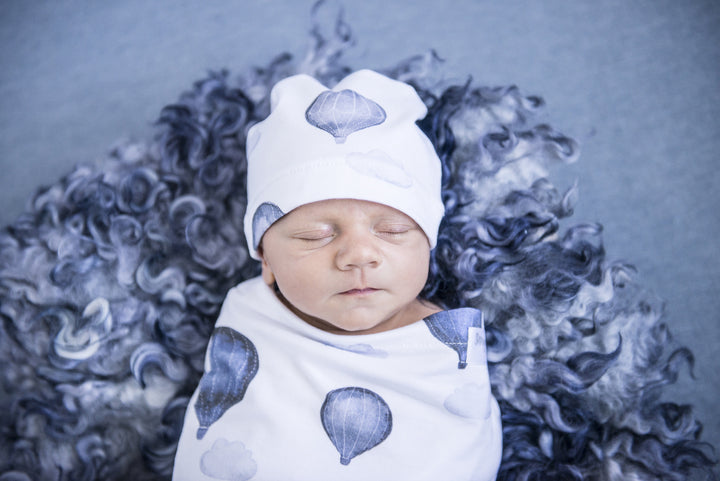 Snuggle Swaddle & Beanie Set-Cloud Chaser