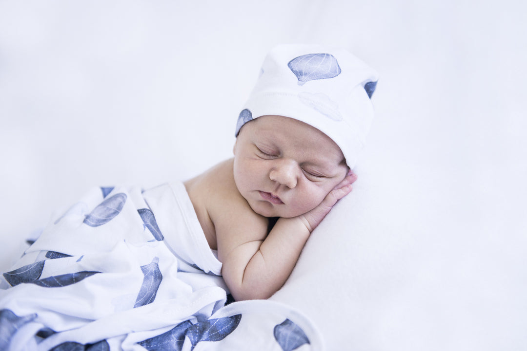 Baby Jersey Wrap & Beanie Set Cloud Chaser