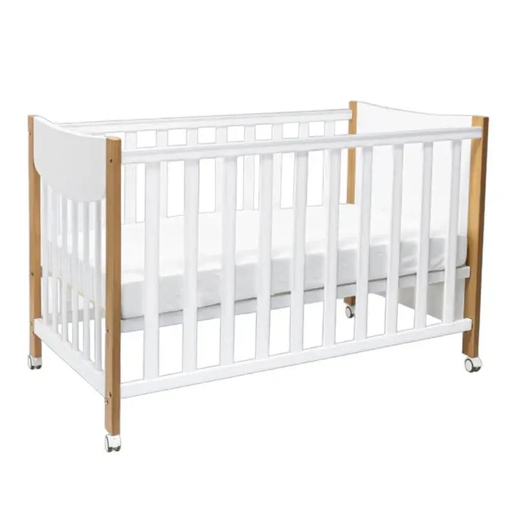 Sweet Pea Lucas compact cot Sandstone + Compact Foam Mattress (120x60x6cm)