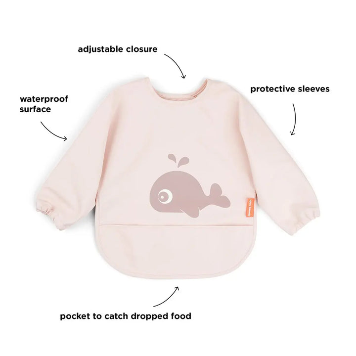 Done by Deer Sleeved Pocket Bib - Wally Powder