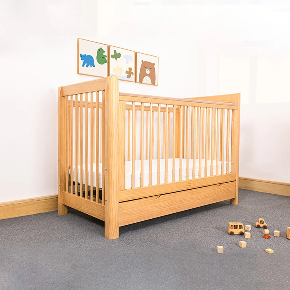Sweet Pea Ollie Cot incl Toddler rail and drawer