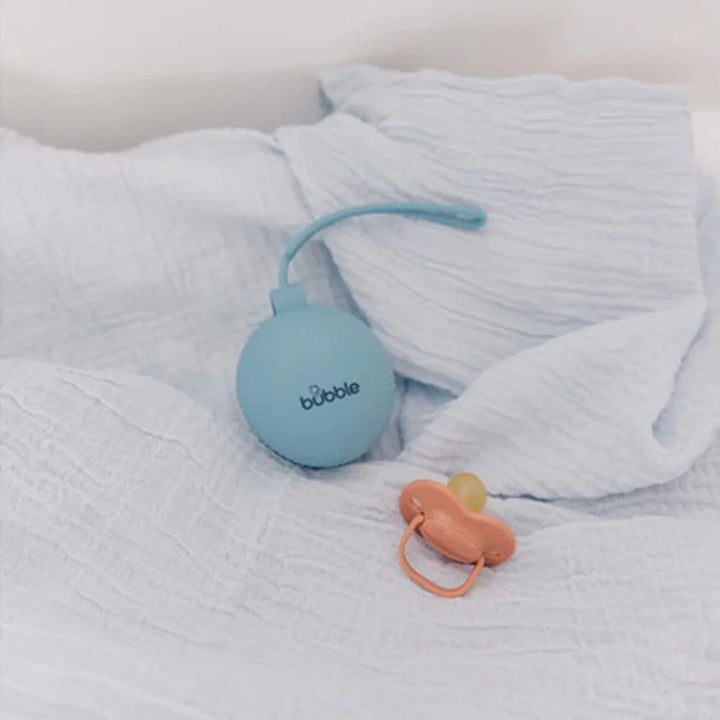 Bubble Silicone Pacifier Holder - Blue