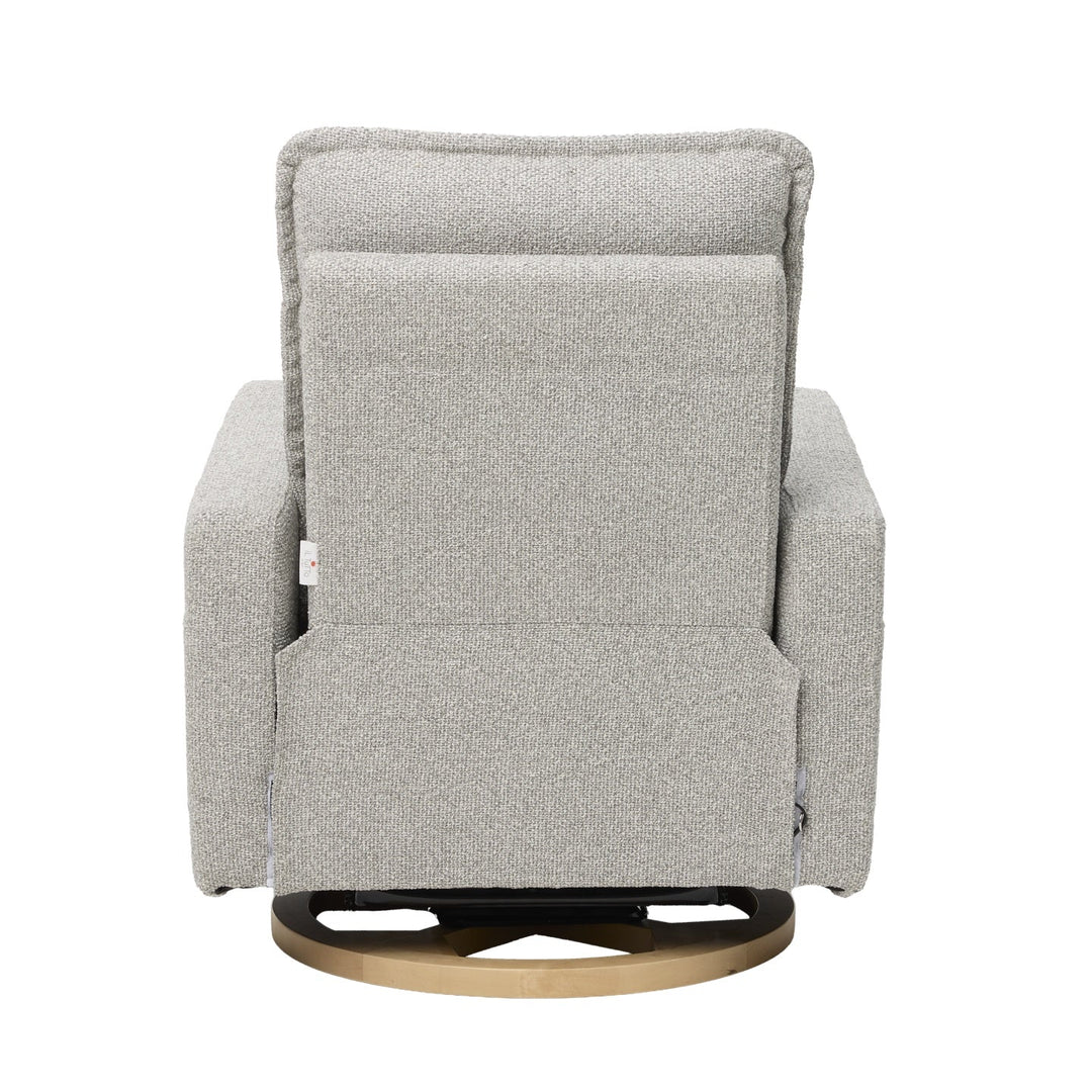 Il Tutto Frankie Electric Recliner Glider Nursery Chair in Grey Speckle Soft Tweed