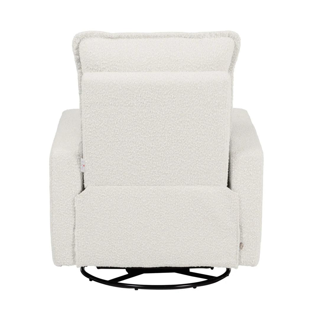 Il Tutto Frankie Electric Recliner Glider Nursery Chair in Vanilla Bouclé