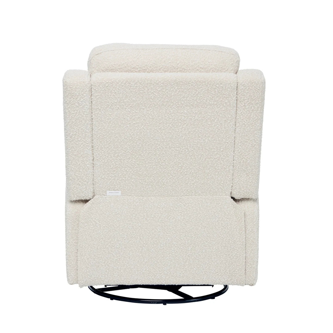 Il Tutto Henry Electric Recliner Glider Chair with USB - Vanilla Bouclé