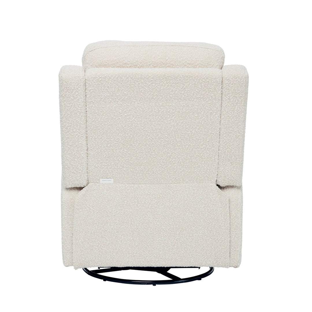 Il Tutto Henry Recliner Glider Chair in Vanilla Bouclé
