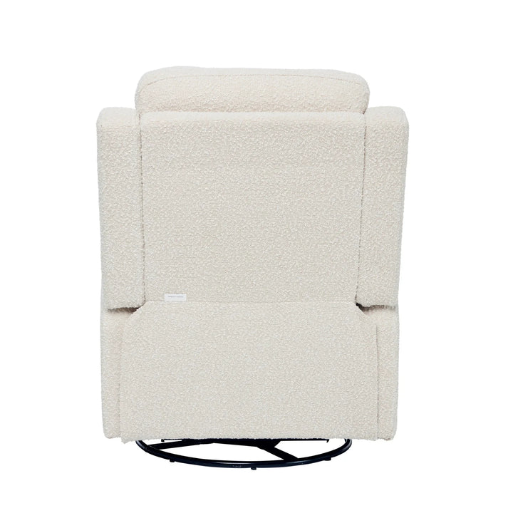 Il Tutto Henry Recliner Glider Chair in Vanilla Bouclé