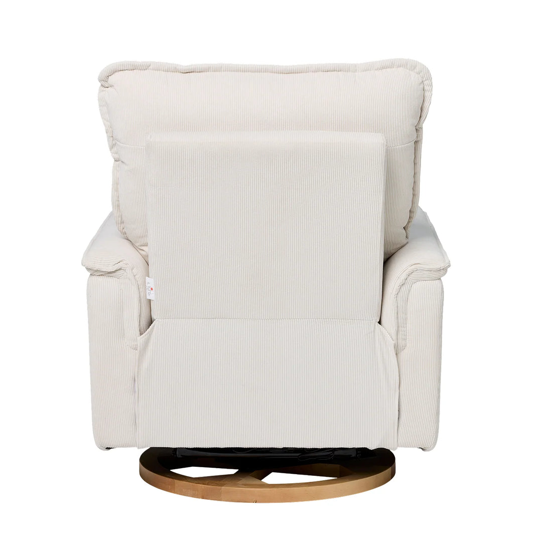 Il Tutto Louie Electric Recliner Glider Nursery Chair in Coconut Corduroy