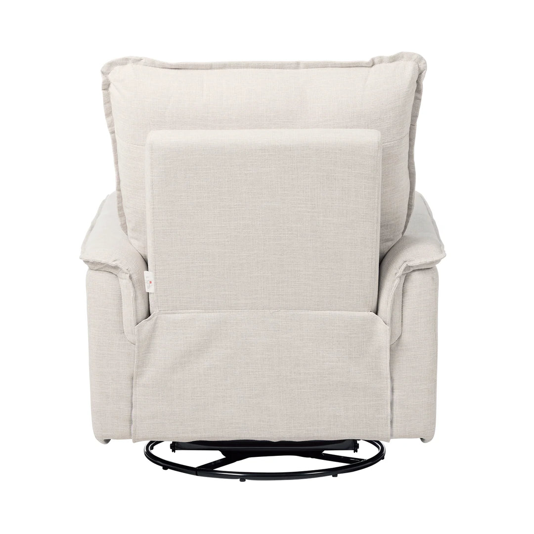 Il Tutto Louie Recliner Glider Nursery Chair in Egg Shell