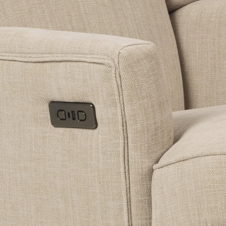 Il Tutto Chelsea Electric Recliner Glider Chair with USB Latté