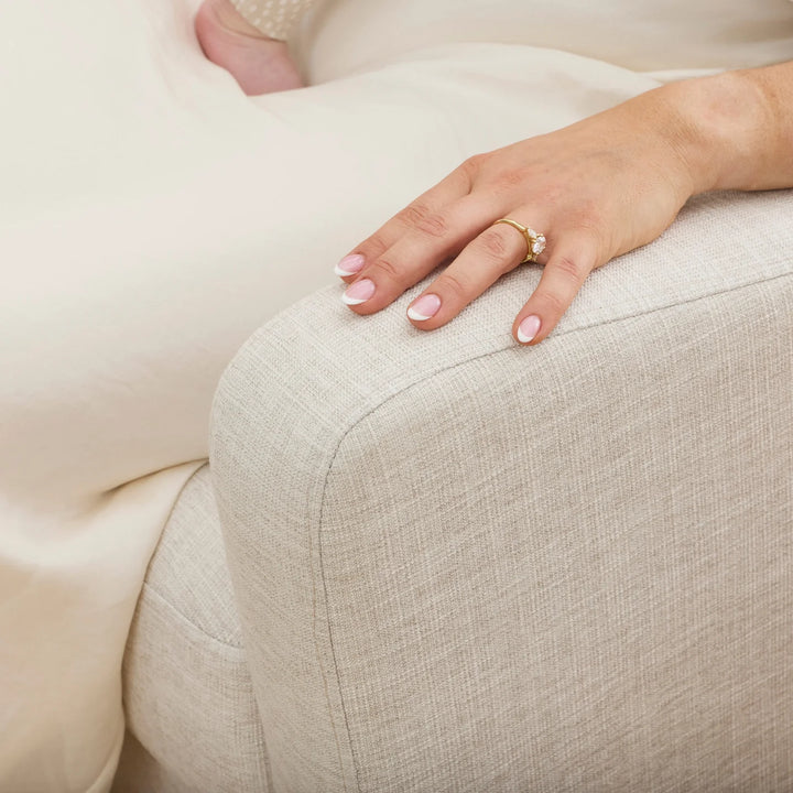 Il Tutto Henry Recliner Glider Chair in Eggshell
