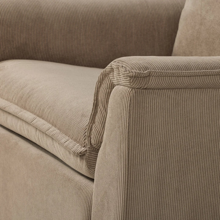 Il Tutto Louie Electric Recliner Glider Nursery Chair in Mocha Corduroy