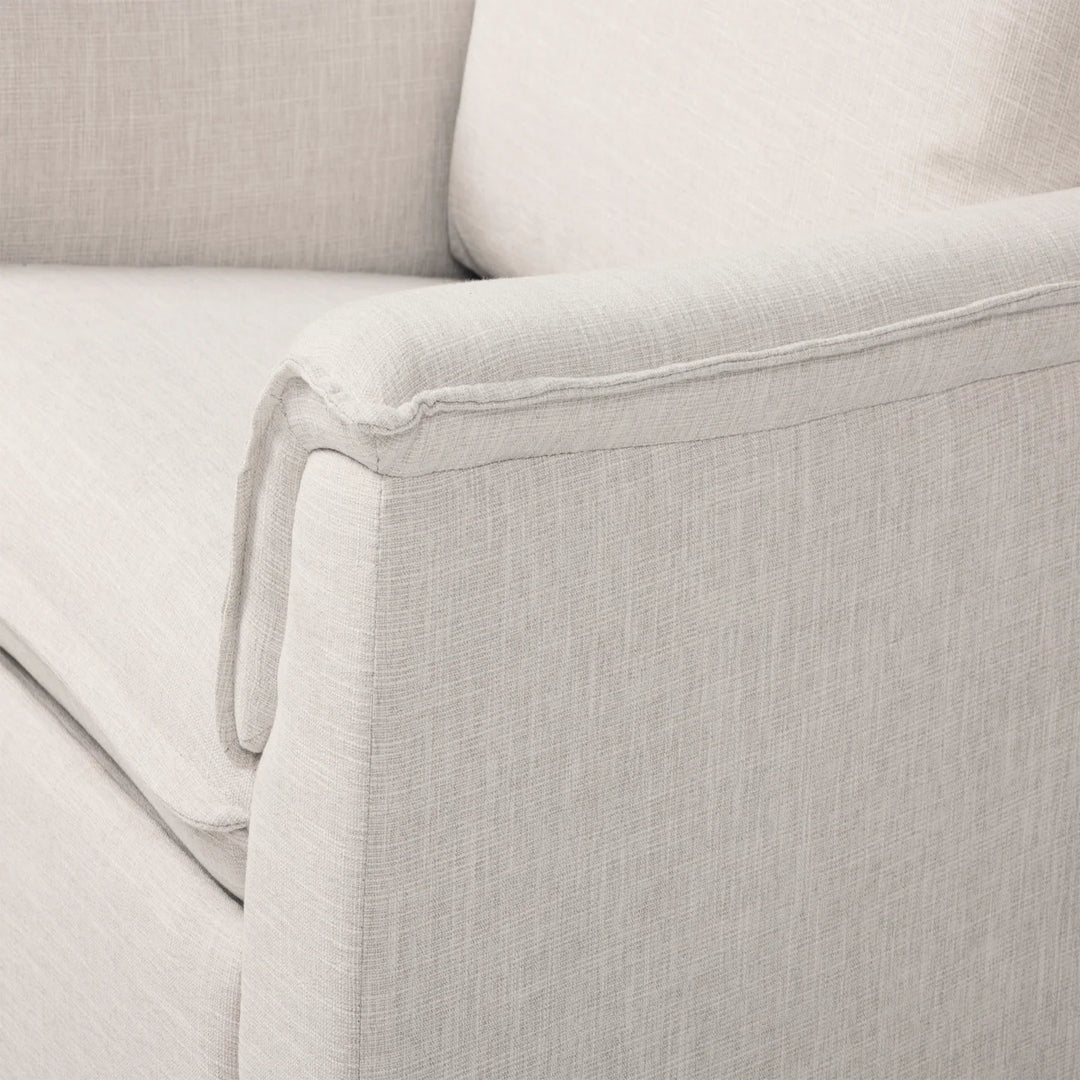 Il Tutto Louie Recliner Glider Nursery Chair in Egg Shell