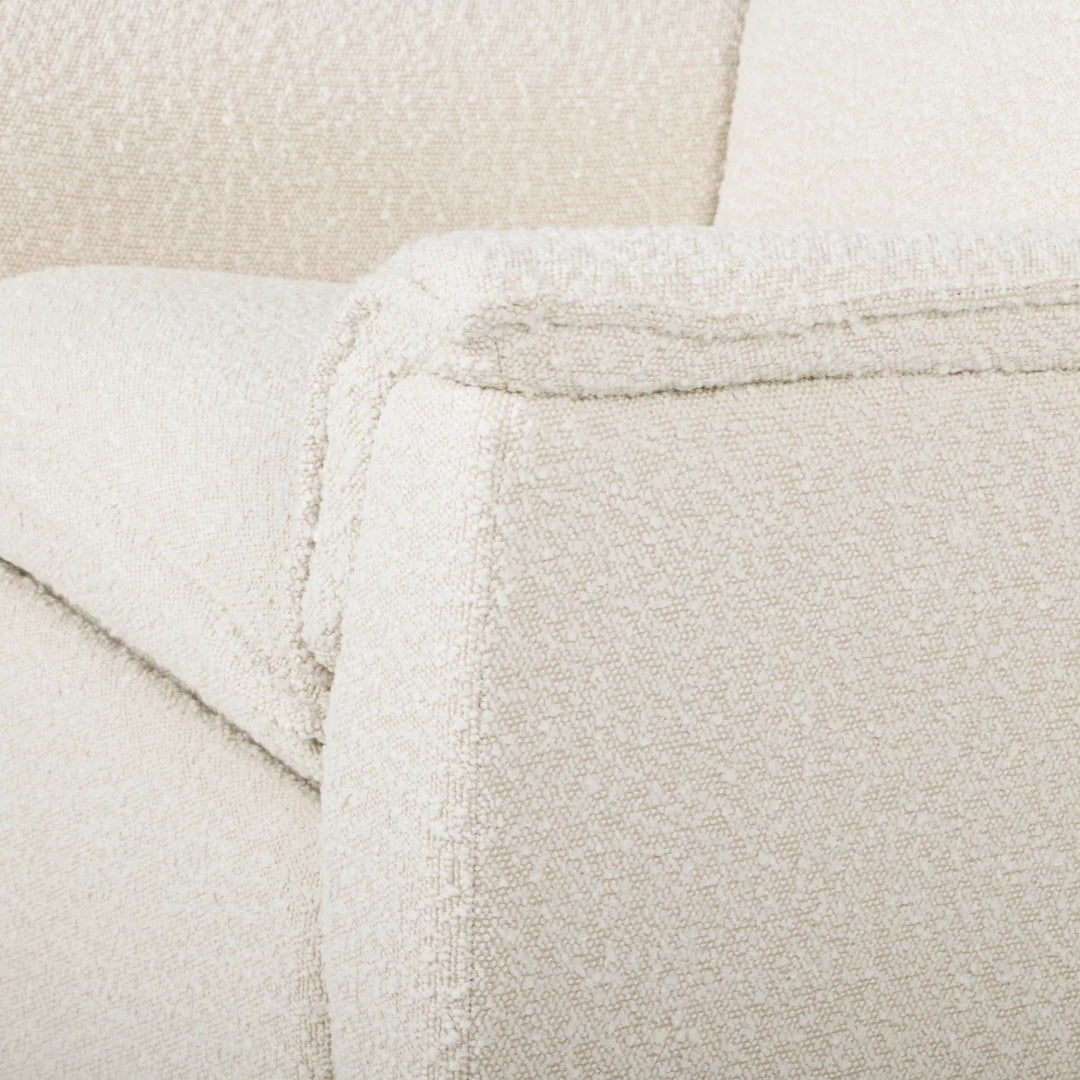 Il Tutto Louie Recliner Glider Nursery Chair in Vanilla Bouclé