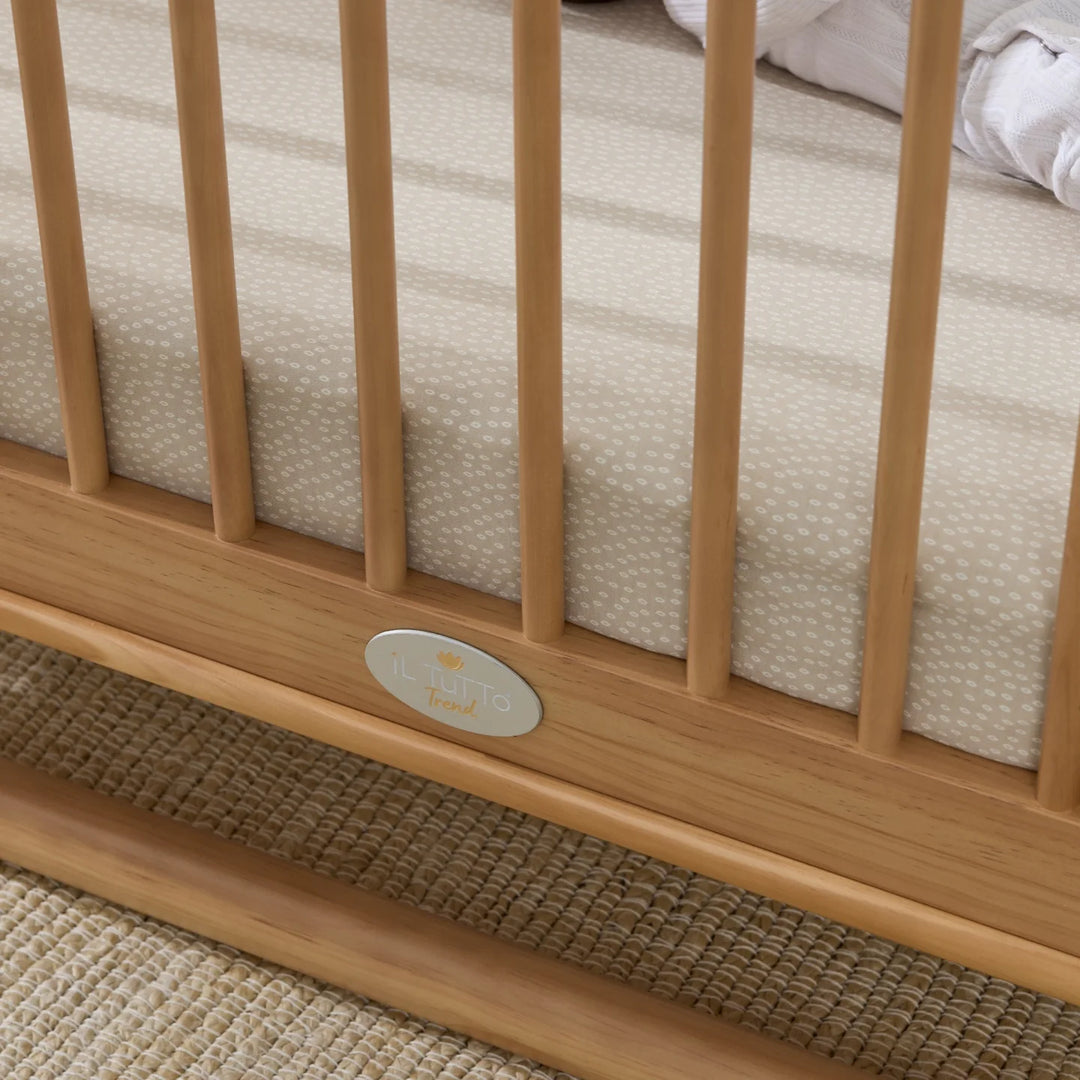 iL Tutto Luca Sustainable Timber Cot in Natural