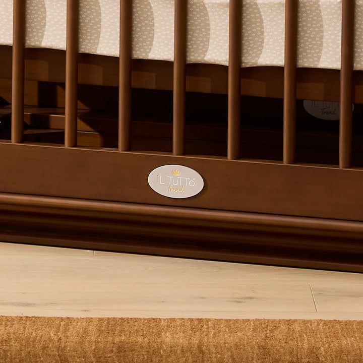 iL Tutto Ollie Sustainable Timber Cot in Walnut