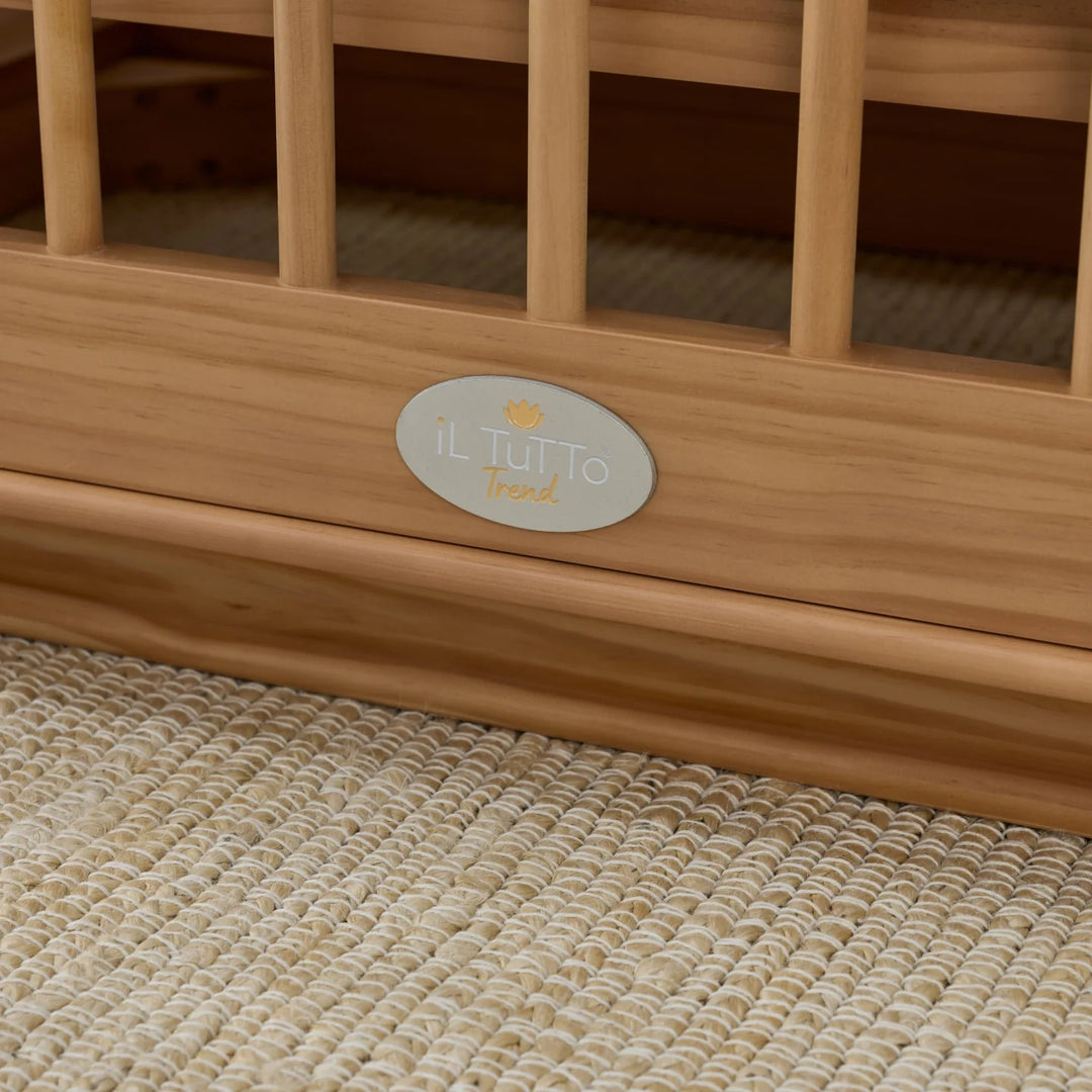 iL Tutto Ollie Sustainable Timber Cot in Natural