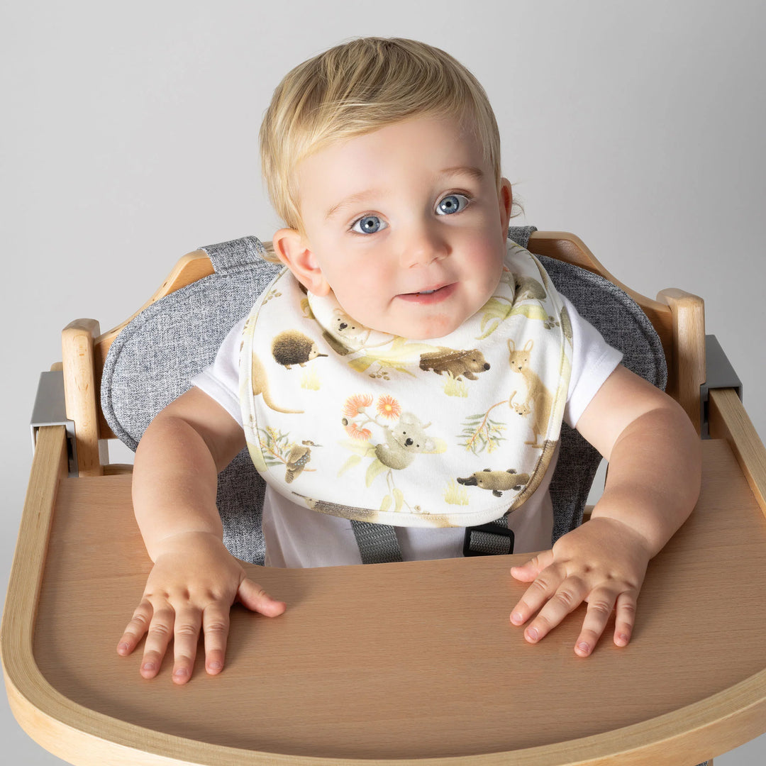 Bubba Blue Aussie Animals 2pk Dribble Bibs