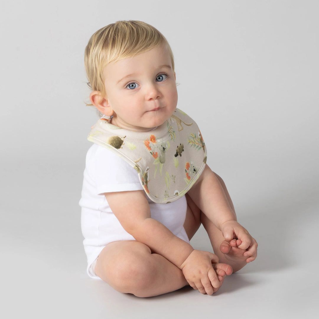 Bubba Blue Aussie Animals 2pk Dribble Bibs