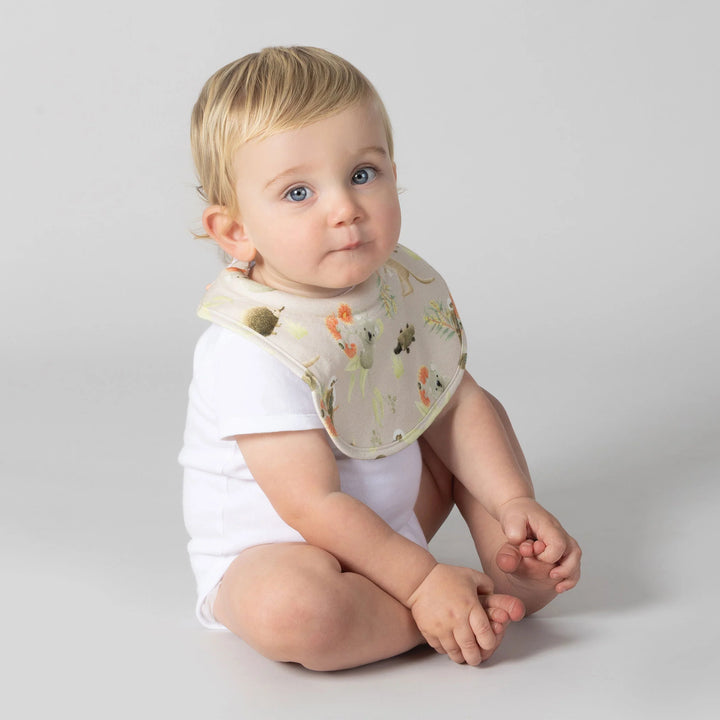 Bubba Blue Aussie Animals 2pk Dribble Bibs