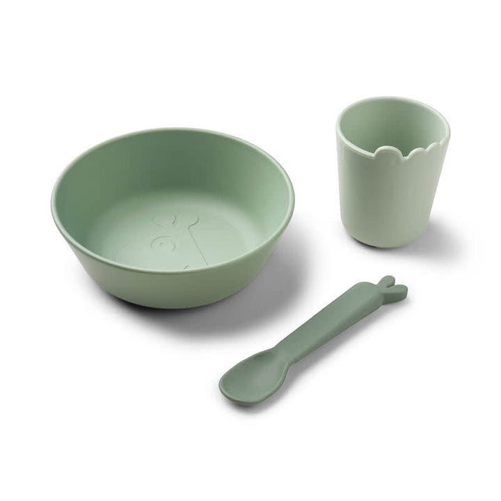 Done by deer Kiddish first meal set Green