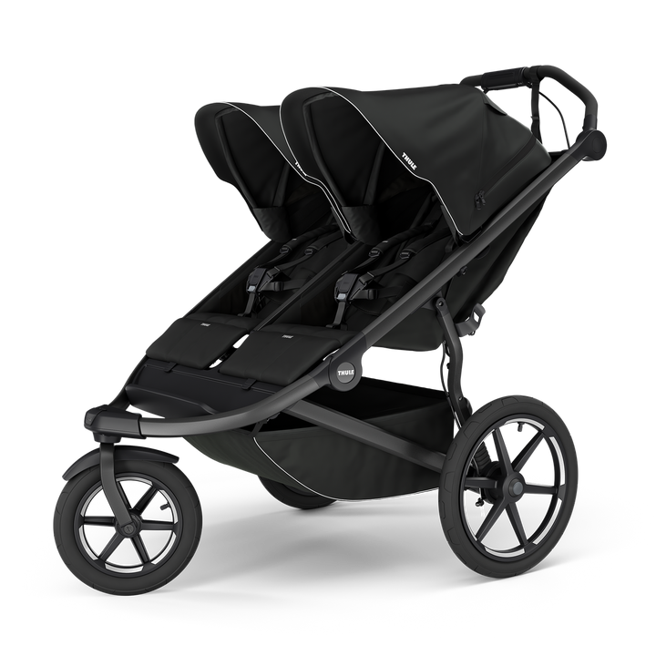 Thule Urban Glide 3 double stroller black magnetic buckle (NEW)