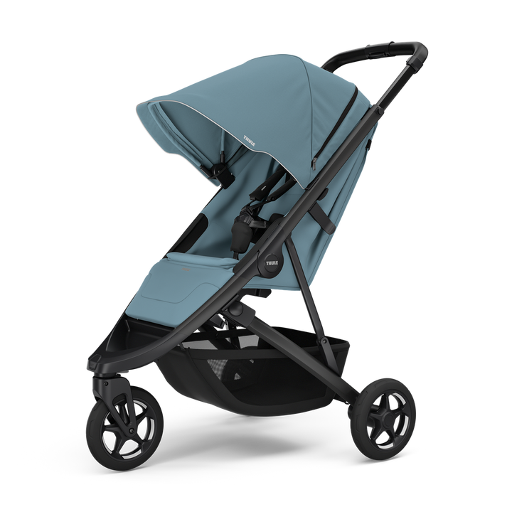 Thule Spring 2 stroller mid blue on black