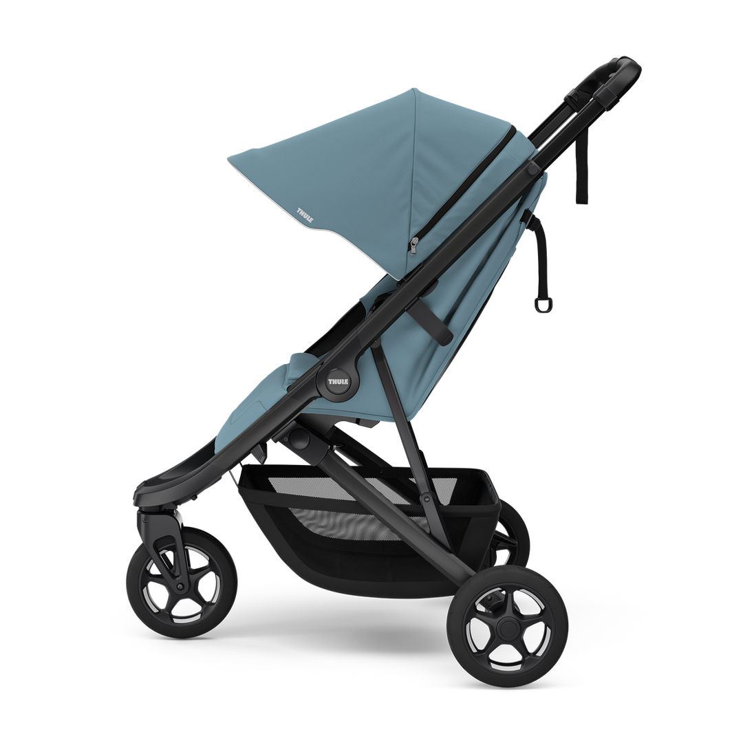 Thule Spring 2 stroller mid blue on black