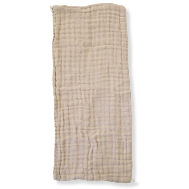 Fibre For Good Organic Cotton Muslin Burp Cloth (2-Pack) - Brown