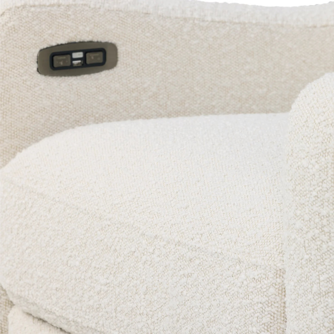 Il Tutto Henry Plus Massage & Heat Nursing Chair in Vanilla Bouclé