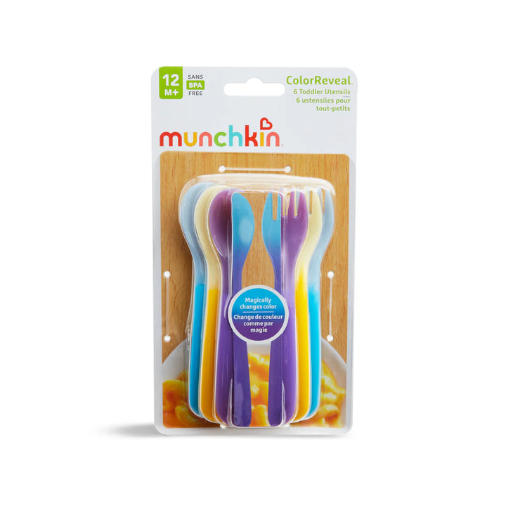 Munchkin Color Reveal™ Color Changing Utensils - 6pk